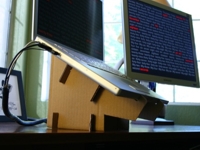 The Closet Entrepreneur Cardboard Laptop Stand
